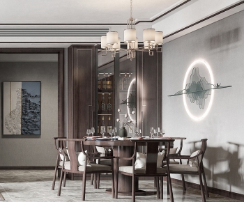 New Chinese Style Dining Room-ID:868901973
