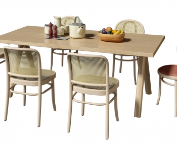 Nordic Style Dining Table And Chairs-ID:344122899