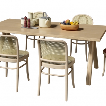 Nordic Style Dining Table And Chairs-ID:217623954