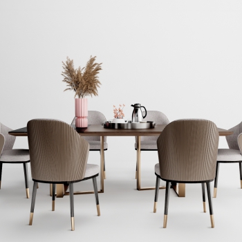 Modern Dining Table And Chairs-ID:483030081