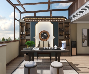 New Chinese Style Tea House-ID:769263985