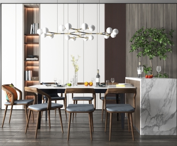 Modern Dining Table And Chairs-ID:686580901