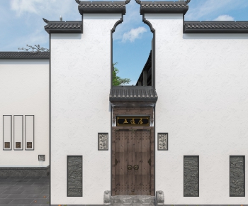 New Chinese Style Facade Element-ID:805753959