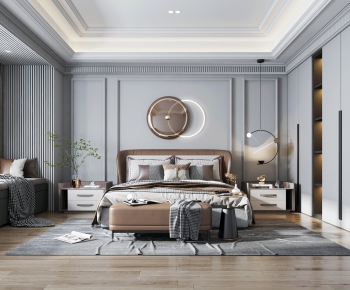 Simple European Style Bedroom-ID:458034996