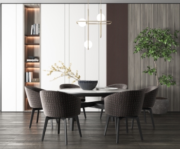 Modern Dining Table And Chairs-ID:974474911