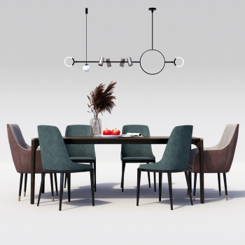 Modern Dining Table And Chairs-ID:573120128