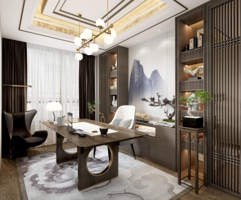 New Chinese Style Study Space-ID:827989105