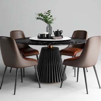 Modern Dining Table And Chairs-ID:109707124