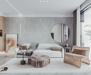 Modern A Living Room-ID:489748954