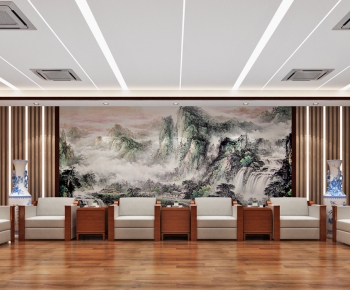Chinese Style Office Living Room-ID:406508924