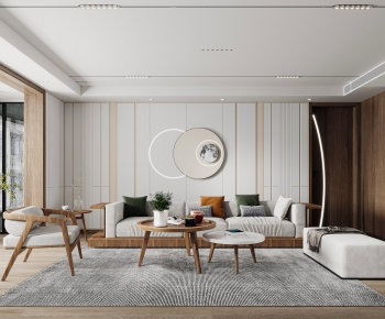 Japanese Style A Living Room-ID:572833062