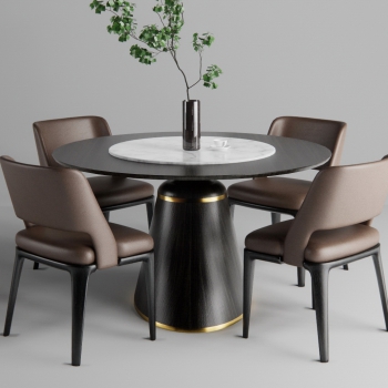 Modern Dining Table And Chairs-ID:472779998