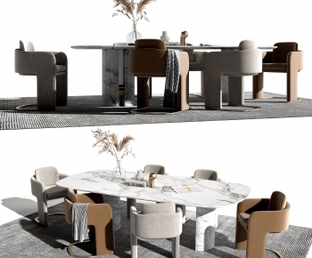 Modern Dining Table And Chairs-ID:924880515