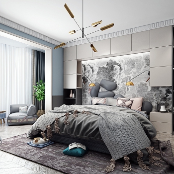 Nordic Style Bedroom-ID:131912952