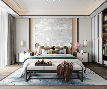 New Chinese Style Bedroom-ID:839345937
