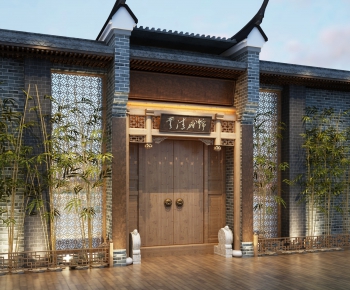 New Chinese Style Facade Element-ID:732742076