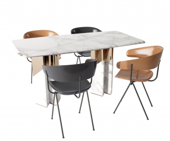 Modern Dining Table And Chairs-ID:649494892