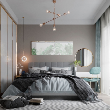Nordic Style Bedroom-ID:813227898