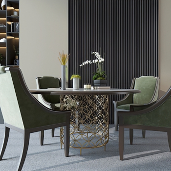 Modern Dining Table And Chairs-ID:347243078
