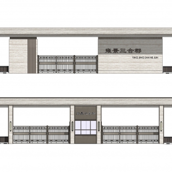 New Chinese Style Building Component-ID:399116993