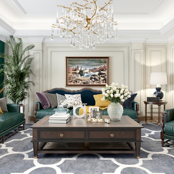 American Style A Living Room-ID:902389056