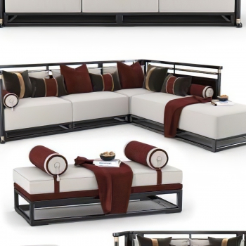 New Chinese Style Sofa Combination-ID:949692961