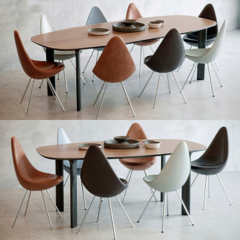 Modern Dining Table And Chairs-ID:954165942