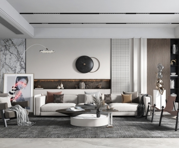 Modern A Living Room-ID:671905043