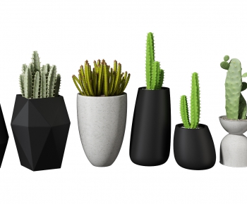 Modern Potted Green Plant-ID:306348095