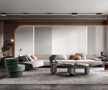 Modern A Living Room-ID:491717109