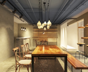 Industrial Style Dining Room-ID:114876038
