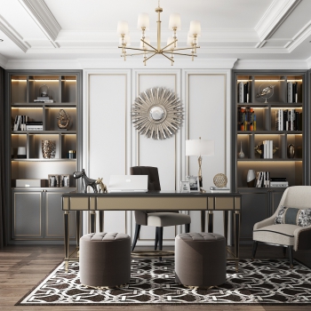 Simple European Style Study Space-ID:905177122