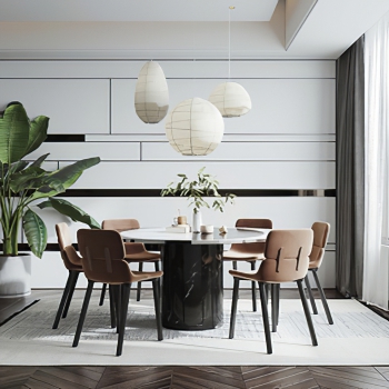 Modern Dining Table And Chairs-ID:823888064