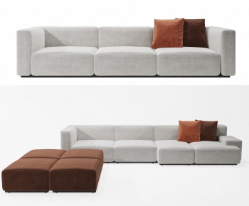 Modern Three-seat Sofa-ID:455939054