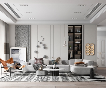 Modern A Living Room-ID:271699481