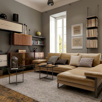 Industrial Style A Living Room-ID:634061107