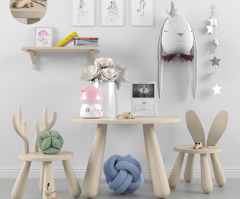 Nordic Style Children's Table/chair-ID:351623065