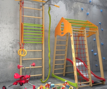 现代儿童游乐设施，攀岩-ID:919961933
