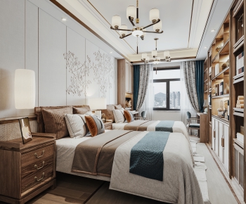 New Chinese Style Bedroom-ID:848820928