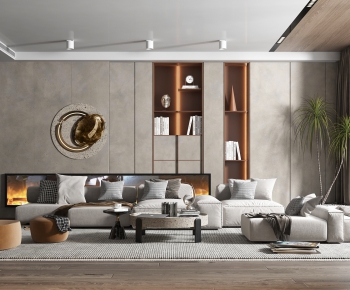 Modern A Living Room-ID:970490095