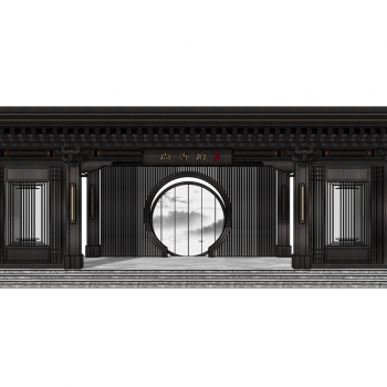 New Chinese Style Building Component-ID:803699026