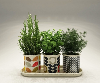 Modern Potted Green Plant-ID:466187956
