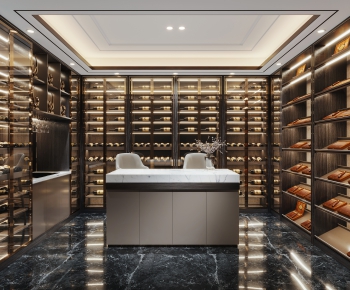 Modern Wine Cellar/Wine Tasting Room-ID:789365058