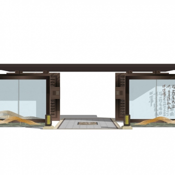 New Chinese Style Building Component-ID:531816014