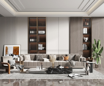 Modern A Living Room-ID:693772085