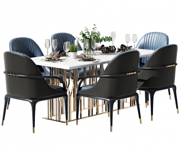 Modern Dining Table And Chairs-ID:686380924