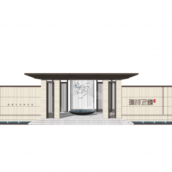 New Chinese Style Building Component-ID:789954906