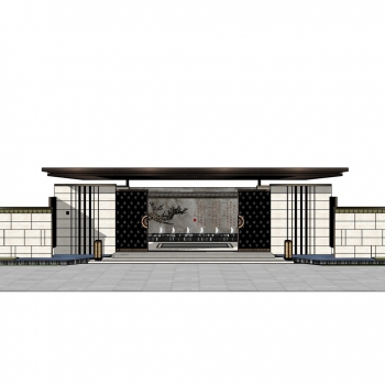 New Chinese Style Building Component-ID:972682005