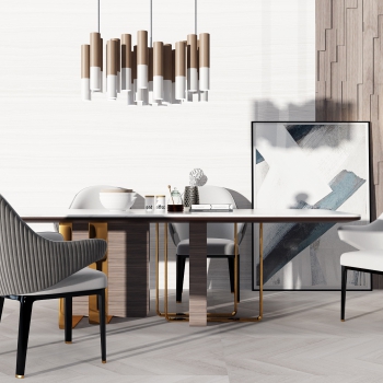 Modern Dining Table And Chairs-ID:693711044