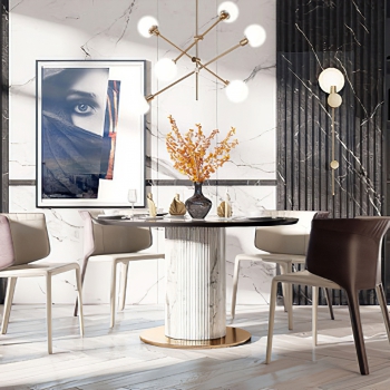 Modern Dining Table And Chairs-ID:342734106